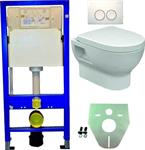 Geberit UP 100 + Mercurius wc + zitting + Delta 21 wit