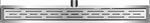 RVS 3e generatie douchegoot+flens +RVS sifon +filter 100x7