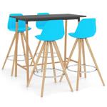 vidaXL 5-delige Barset blauw