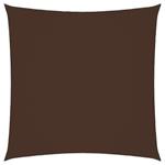 vidaXL Voile de parasol Tissu Oxford carré 5x5 m Marron