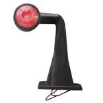 Breedtelicht rood/wit 185mm