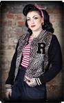 Rumble 59, Ladies Leo Sweat College Jacket.