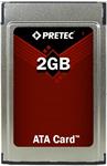 2GB Pretec Lynx ATA Flash Card, Metal housing, wide temp. -4