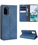 Samsung Galaxy S20 FE Wallet Hoesje Kunstleer Blauw