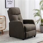 vidaXL Fauteuil inclinable Taupe Tissu