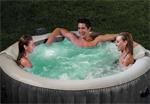 28440nl-intex PureSpa Greywood deluxe 196x71 cm