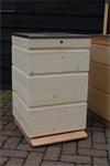 Vuren spaarkast dubbelwandig (Simplex) compleet