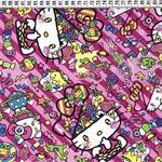 Hello Kitty stoffen, Japanse stof van Kokka