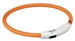 Trixie Halsband Flash Light Lichtgevend Usb Oplaadbaar Oranj