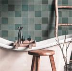 13x13 groene handvorm tegels glans 