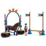 Schleich Pony Agility Wedstrijd met Pony en Figuur + Accesso