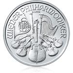 10 stuks zilveren munt Philharmoniker 1 t/oz. Munt is geslag