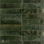 Ragno Look Olivio handvorm tegels 6x24 cm langwerpig donker