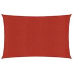 vidaXL Voile d'ombrage 160 g/m² Rouge 2x3 m PEHD