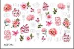 Korneliya Airbrush Waterdecal met Foil  AGF 39 silver