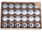 Nonmae Kerstballen 60mm  set 24 stuks zilver