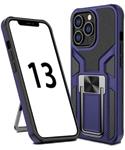 Apple iPhone 13 Pro Kickstand Back Cover Hoesje Blauw