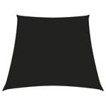 vidaXL Voile de parasol Tissu Oxford trapèze 4/5x3 m Noir