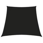 vidaXL Voile de parasol Tissu Oxford trapèze 4/5x4 m Noir