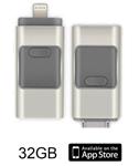DrPhone Flashdrive 32 GB USB Stick iPhone / iPad / Samsung U