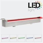 RVS Waterval met LED Overloop Cascade 90cm Vijver 61469