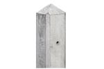 Betonpaal Wit/grijs Met Diamant Kop 10x10x278cm Voor Scherme