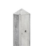 T-paal Wit/grijs Beton Met Diamant Kop 10x10x278cm Voor Sche