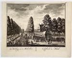 Original etching/Antique print/originele ets: De herberg aen