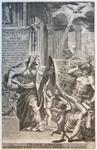 [Antique print, frontispiece, engraving] Virtue fighting aga