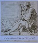 [Antique print, etching] Old man (a philosopher?) looking in