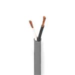 Luidspreker kabel 2x 2.50 mm² | Koper | Rond | PVC | Donkerg
