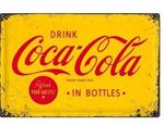 Drink Coca-Cola in bottles reclamebord