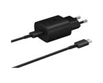 Lader 230V Samsung EP-TA800 powerdelivery USB-C-C zwart