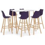 vidaXL 7-delige Barset paars
