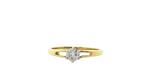 Gouden solitair ring met diamant 0.30crt. 18 krt  €875