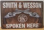 Smith & wesson spoken here reclamebord