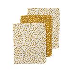 Meyco hydrofiele washandjes 3-pack cheetah honey gold