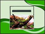 Osaka Ultrascape zwart 90x60x45cm aquarium + 4x LED verlicht