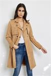 Dames Trenchcoat Suedine 8131 Camel