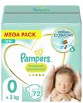 Pampers - Premium Protection - Maat 0 - Mega Pack - 72 luier