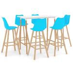 vidaXL 7-delige Barset blauw