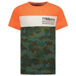 Oranje t-shirt Colorblock Camo Tygo & Vito