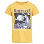 Geel geprint t-shirt Lucy Planet ONLY