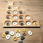 Houten 1,2,3,4,5- vakken tray (set van 5)