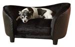 Enchanted hondenmand sofa ultra pluche snuggle wicker bruin