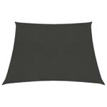 vidaXL Voile d'ombrage 160 g/m² Anthracite 4/5x3 m PEHD