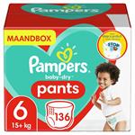 Pampers - Baby Dry Pants - Maat 6 - Maandbox - 136 luierbroe