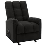 vidaXL Fauteuil de massage inclinable Noir Tissu