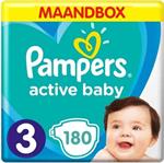 Pampers - Active Baby Dry - Maat 3 - Maandbox - 180 luiers
