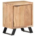 vidaXL Table de chevet 40x30x50 cm Bois d'acacia avec bord n